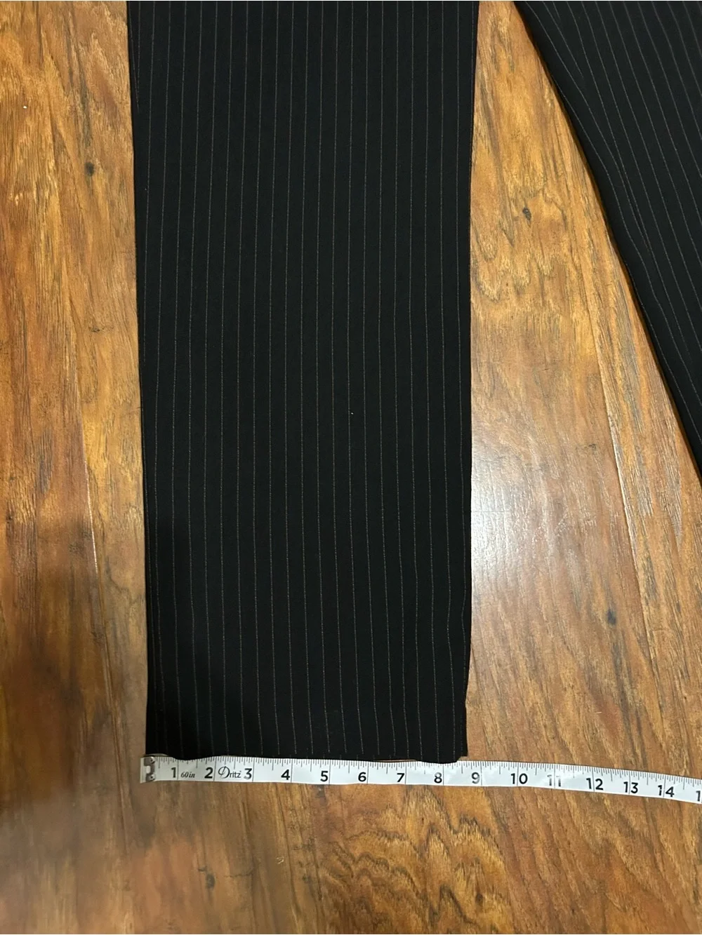 Black and Tan Pinstripe Wide-Leg Trousers Mob-wife Flapper 20s Aesthetic